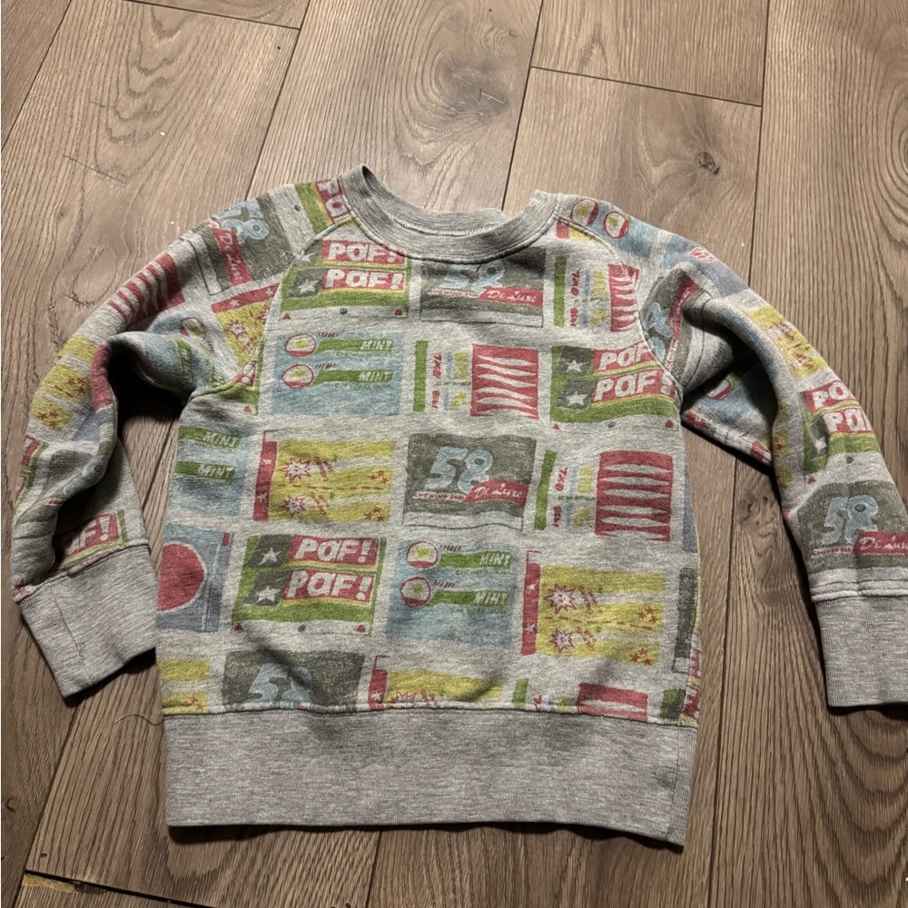 Bellerose Multicolor Long Sleeve Graphic Kids Size 8 Sweatshirt Boys
